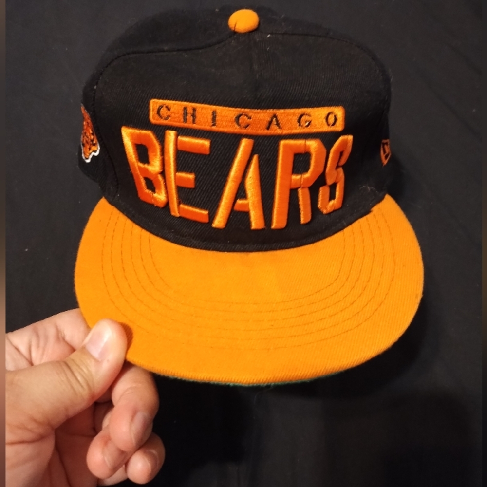Vintage 90's Chicago Bears Baseball Cap NFL Vintage Collection New Era 9 Fifty